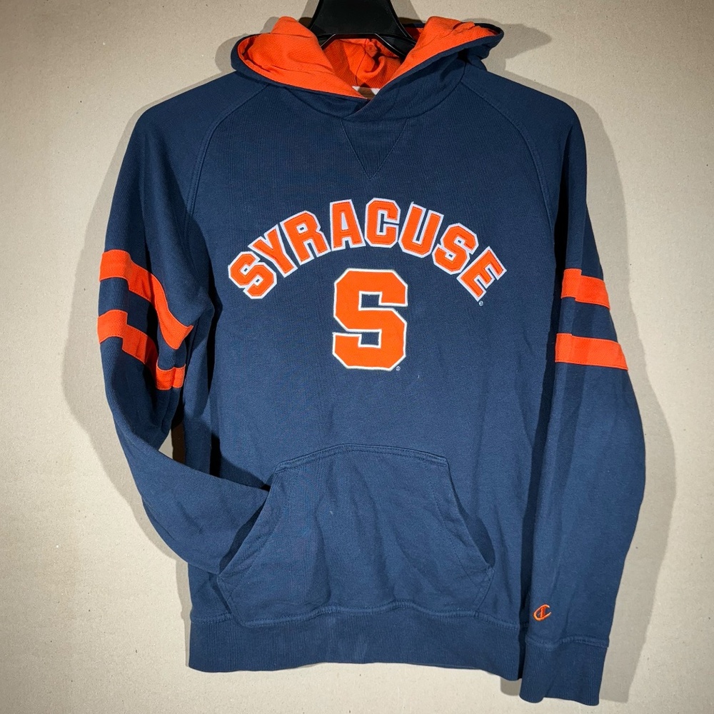 Vintage Syracuse University Hoodie // Blue, Pullover, Long Sleeve, Sweatshirt